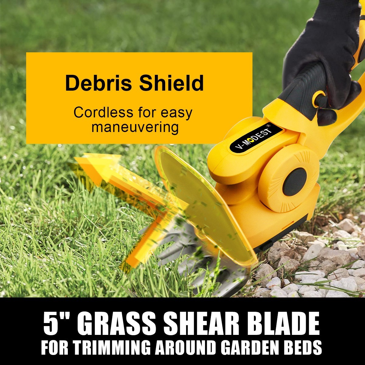 2-in-1 Cordless Hedge Trimmer&Grass Shear For DEWALT 20V MAX Battery (Tool Only)