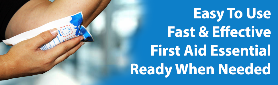 Instant Cold Packs, 5" x 6" (4" x 5" Cold Area) Disposable Cold Compresses 4PK