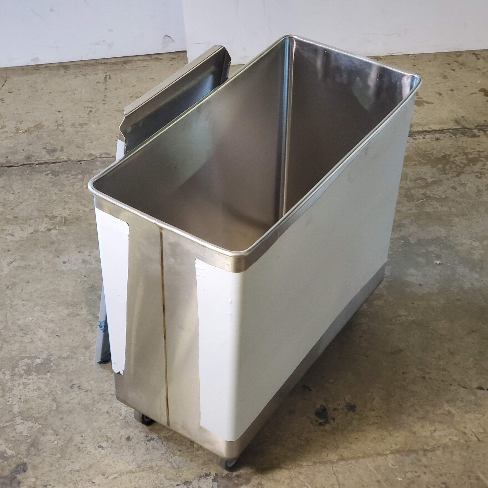 BAXTER Mobile Ingredient Bin 1 Comp. 15"Wx30"Dx27"H Stainless INGBIN-1CMPT4
