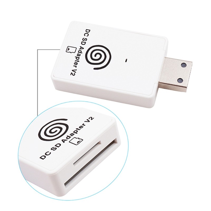 TF and Memory Card Adapter Reader for Dreamshell V4.0 Dreamcast Game