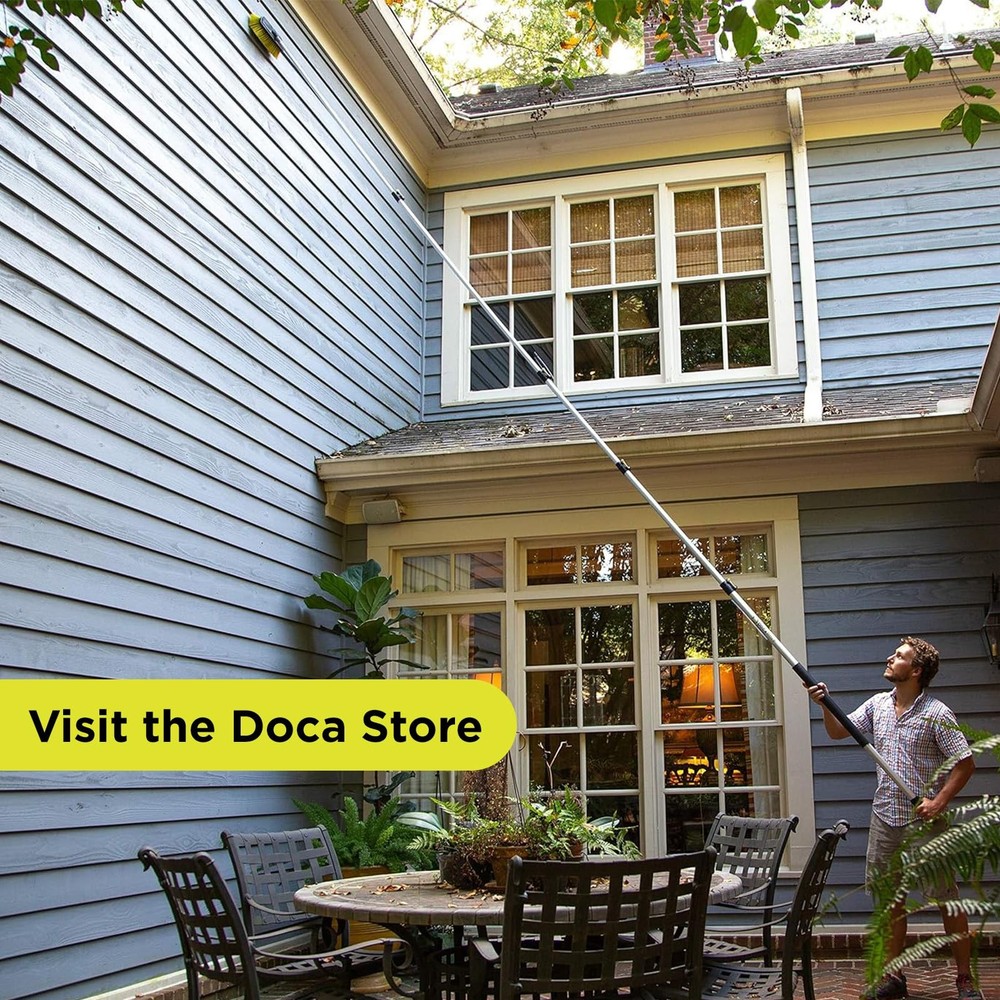 DOCA Telescoping Pole 7-30 Ft - Extension for Cleaning, 30 Ft, Only