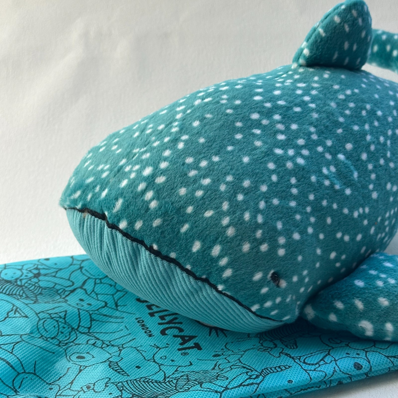 Jellycat Gobfrey Whale Shark 40cm Plush 2025 New with Dust Bag & Tag Ultra Soft