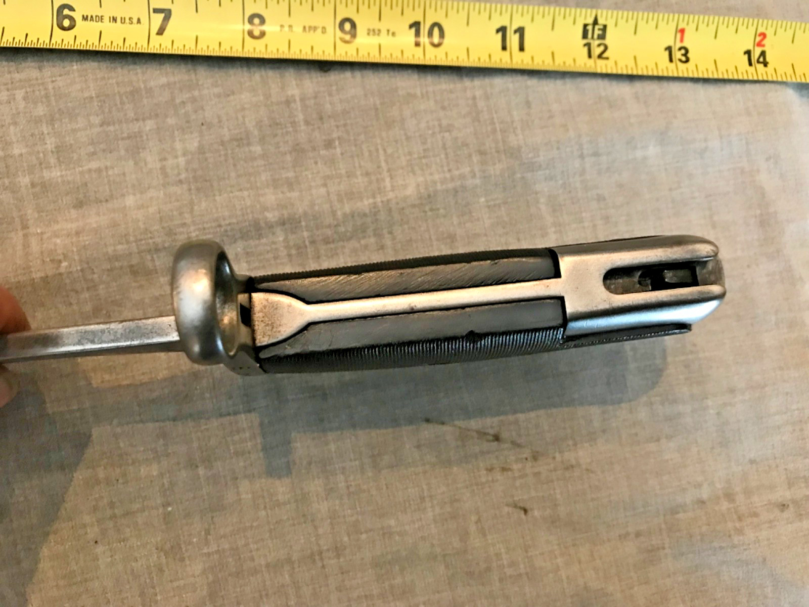 US WWII AFH 10” M1 BAYONET & Scabbard* for U.S. WWII M1 Garand #2556