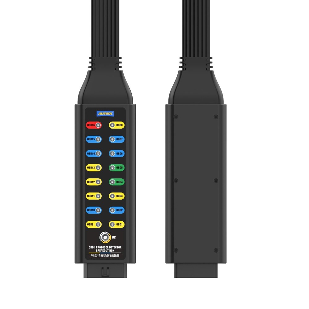 Auto OBD2 CAN Breakout Box OBDII Protocol Communication Detector Diagnostic