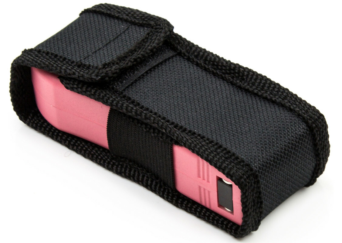 POLICE Stun Gun Pink 398-550 BV Mini Rechargeable LED Flashlight