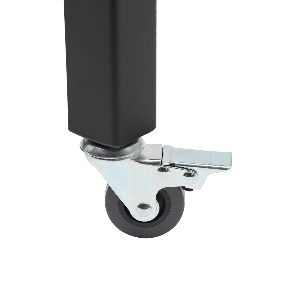 Single Folding Security Gate Rolling Barricade Doors Scissor Gate with Padlock