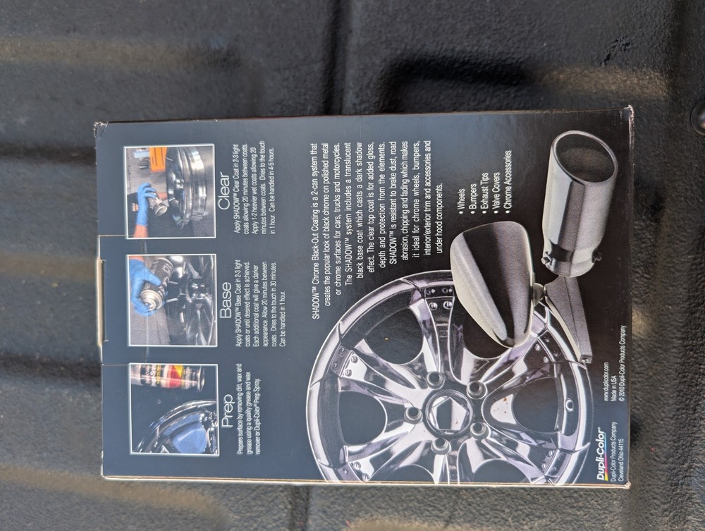 Duplicolor SHD1000 Shadow Chrome Black-Out Coating