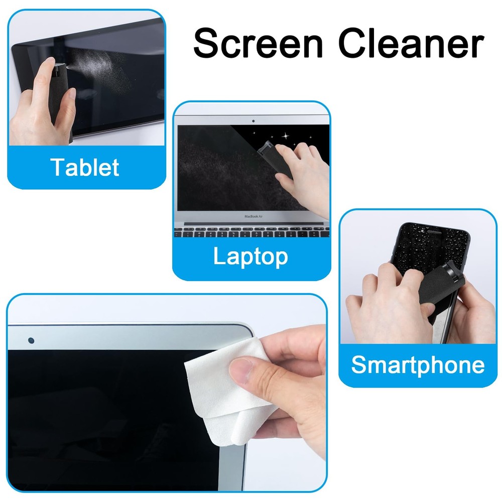 walrfid Screen Cleaner Touchscreen Mist Spray, Cleaning Safety Black