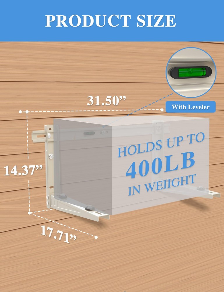 Mini Split Wall Mounting Bracket Outdoor, for 700012000 BTU Universal Ductles...