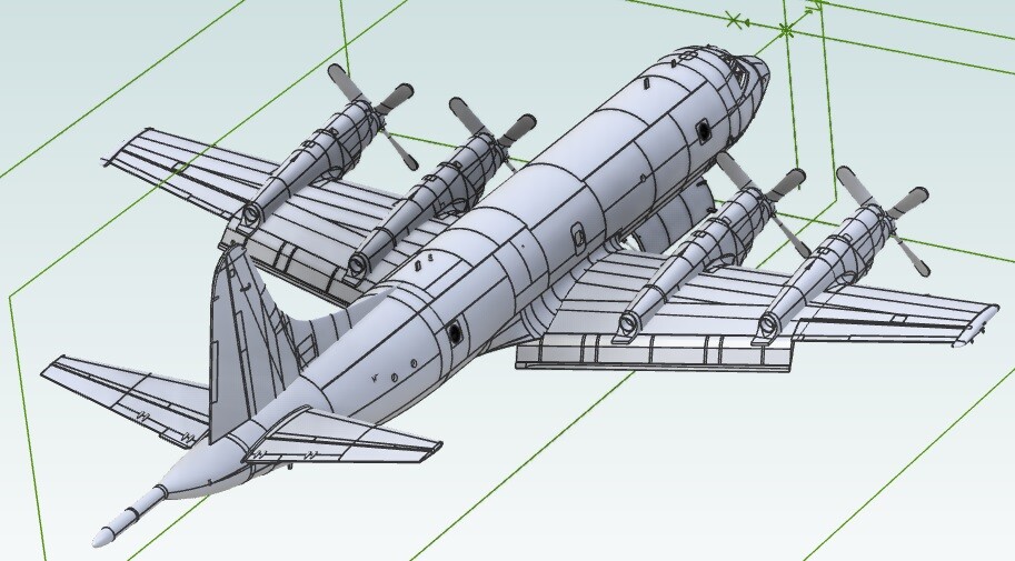 1/72 Lockheed P-3C Orion 3D data set (cheaper version)