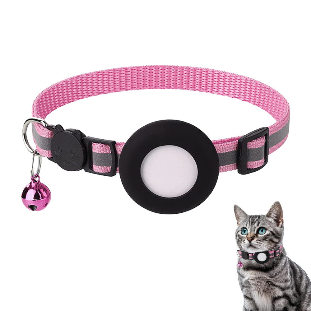 Dog Pet Cat Collar Reflective with Bell Anti-Loss Location Device for IOS GPS