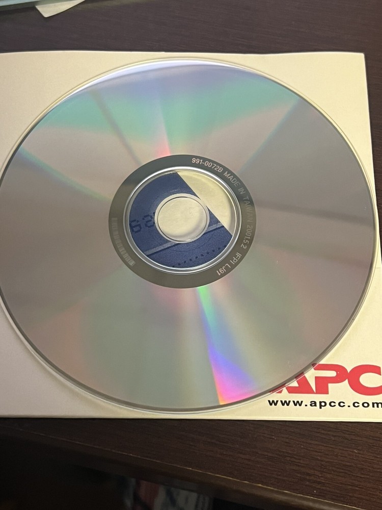 APC Power Chute plus power management software for windows 991-0072B
