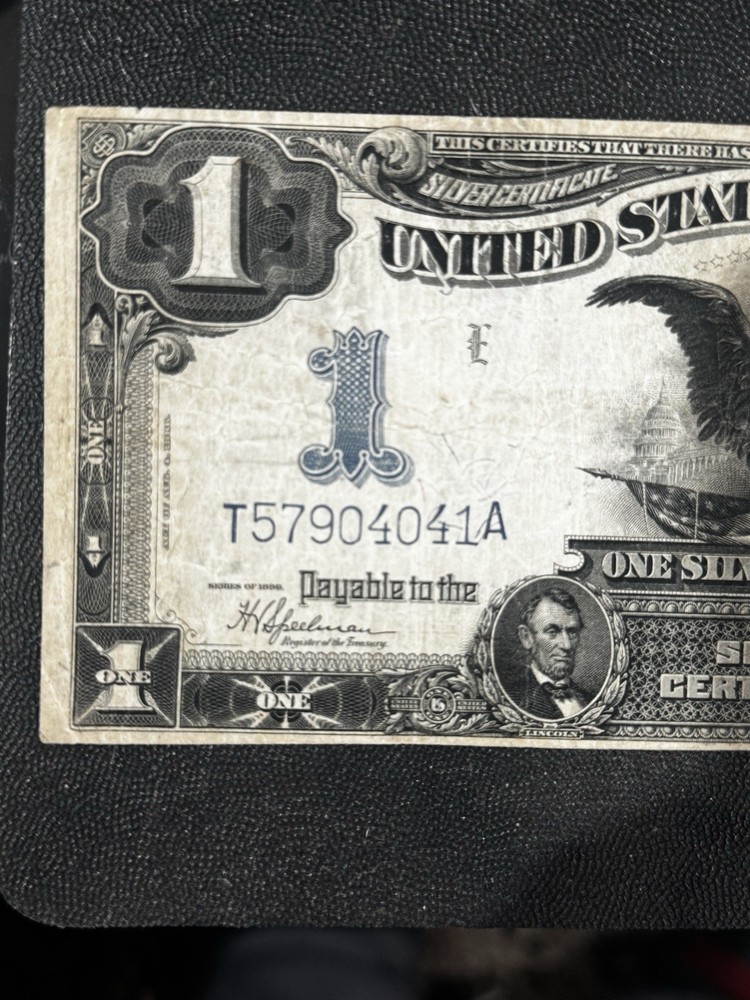 This is an 1899 $1 Silver Certificate, also known as the "Black Eagle" note.