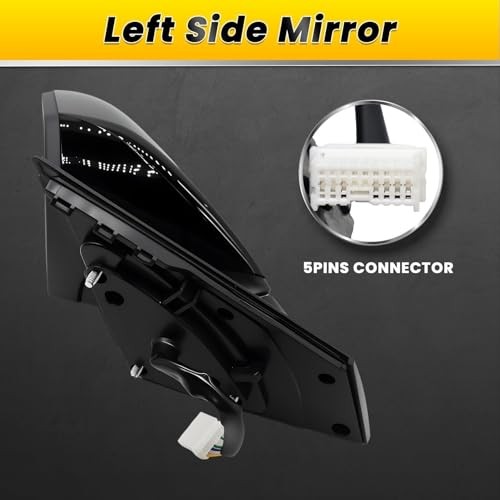 Driver Side Mirror Assembly Compatible with Sonata 2015 2016 2017 2018 Left