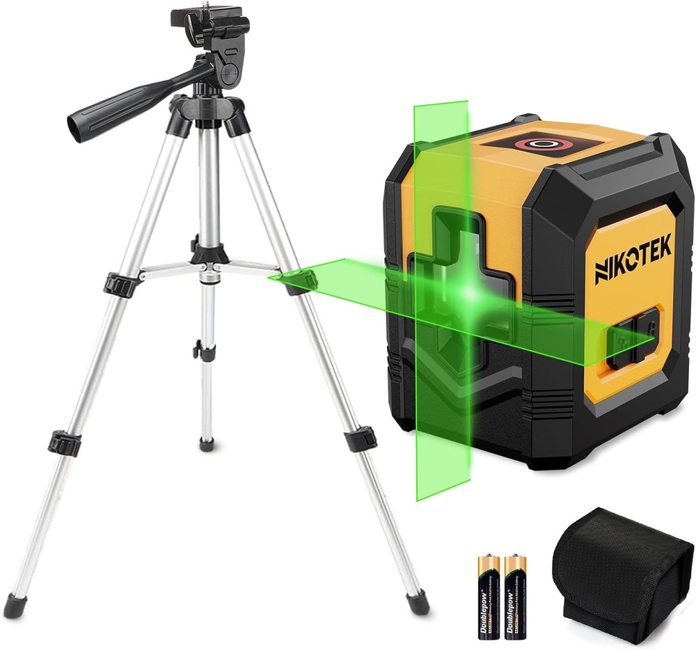 Laser Level with Tripod, Self-Leveling Green Beam Horizontal and