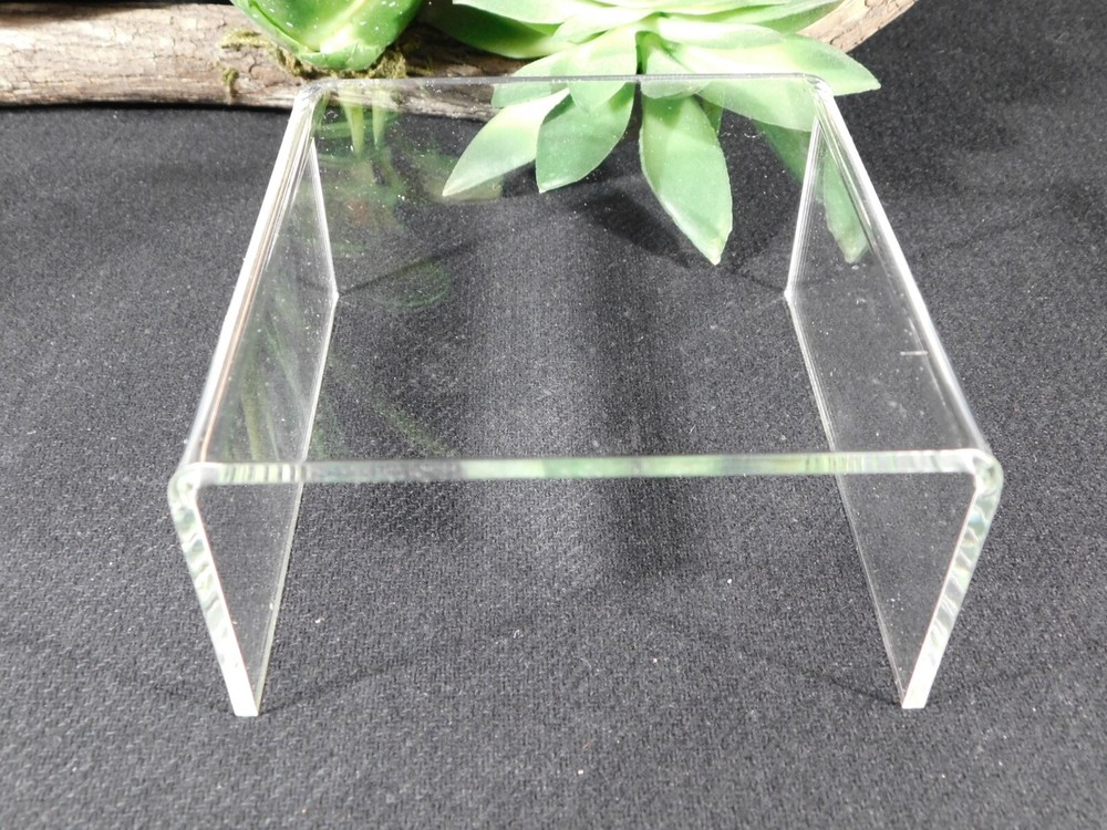 Display Stand Riser Type Clear Lucite Medium Size Short