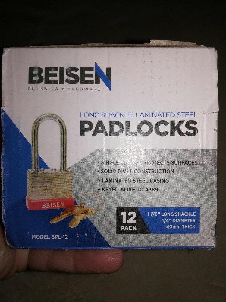 Multipack Laminated Steel 12 Packs Long Shakle 1 7/8" Solid Rivet Construction