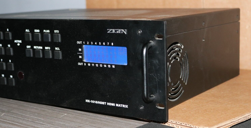 zigen HX-1616GDBT 16×16 modular matrix switch MISSING PARTS