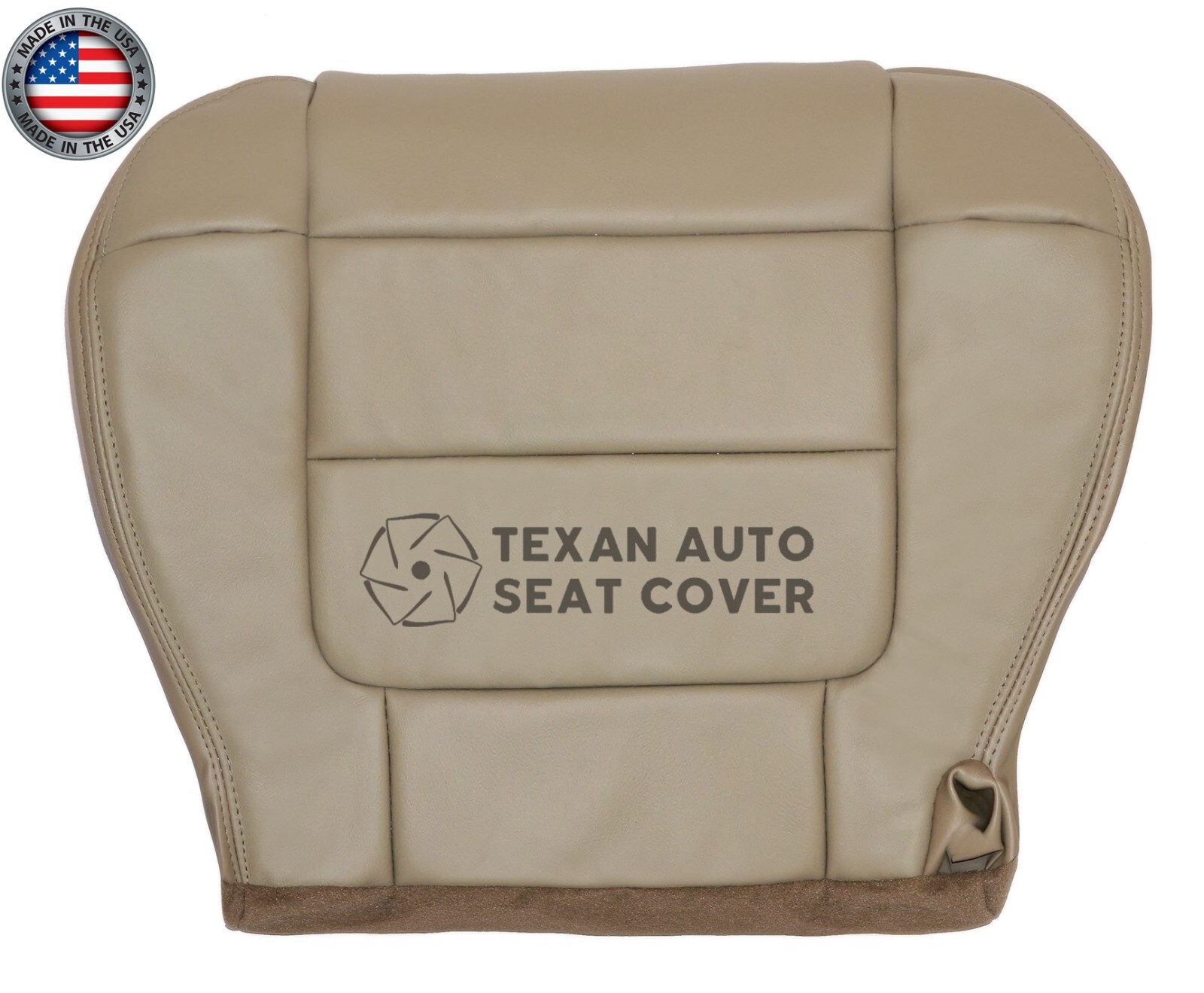 2001, 2002 Ford F-150 Lariat Crew Cab Leather Replacement Seat Cover Tan