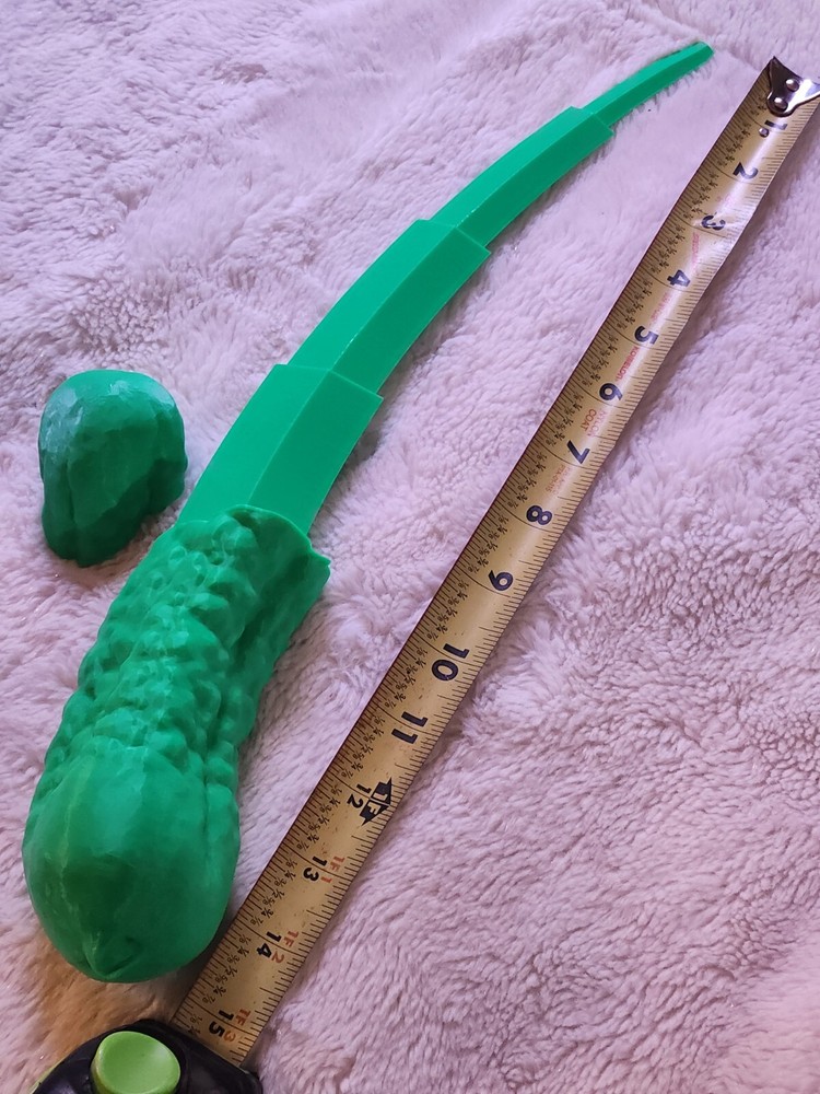 3D Printed Tactical Pickle – Magnetic Cap & Extendable Blade (15 Inches)