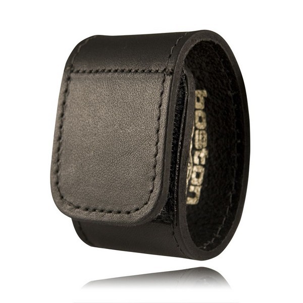 Model 5497 1.75" Double Wide Belt Keeper, Hook & Loop, Black, Plain