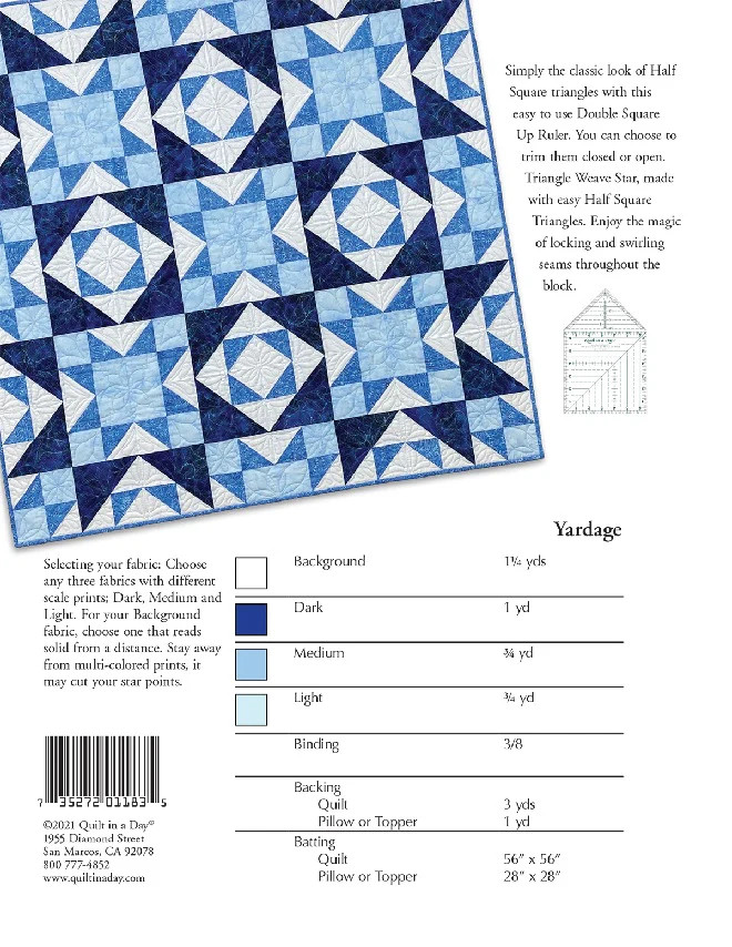 QIAD - Triangle Weave Star Pattern