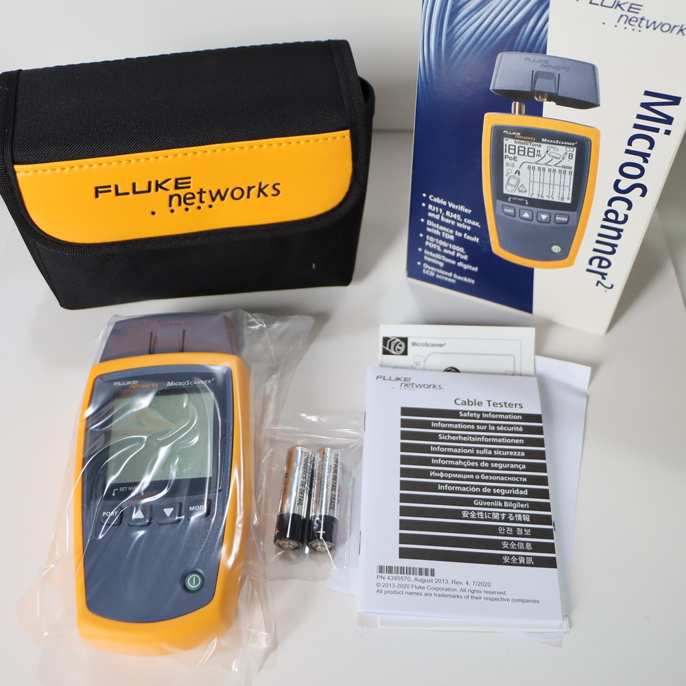 Fluke Networks MS2-100 Microscanner2 Cable Verifier #Z