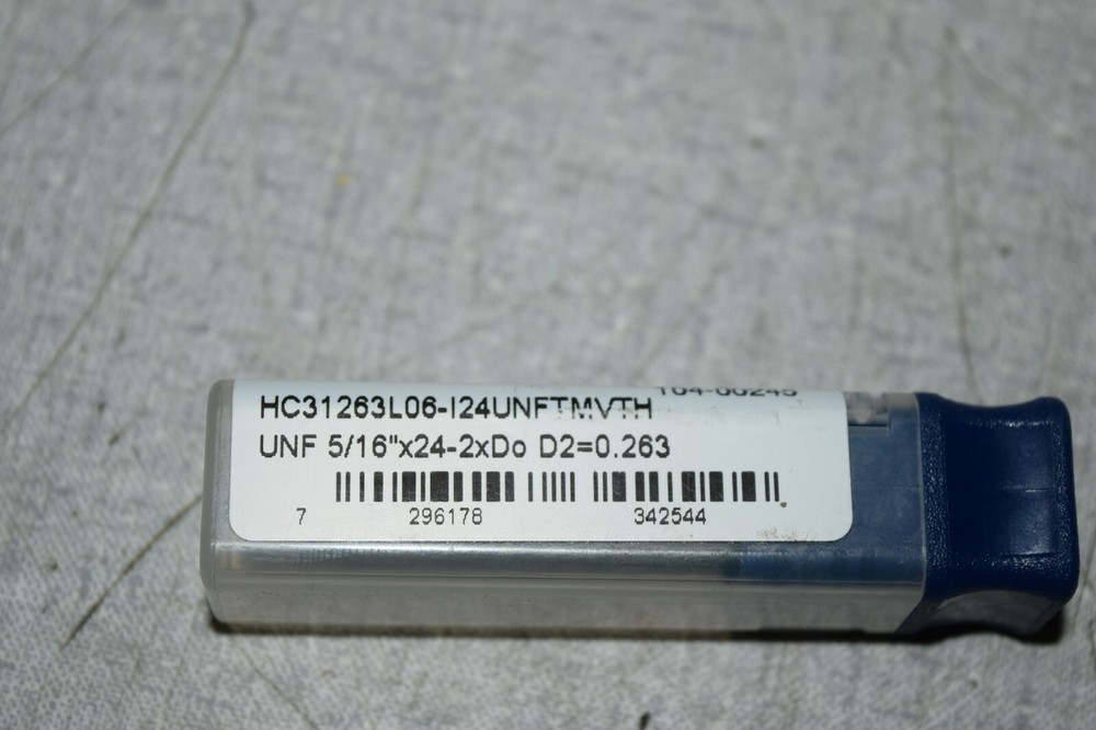 Vargus 104-00244 Threadmill UNF 5/16"x24-2xDo Thread Mill