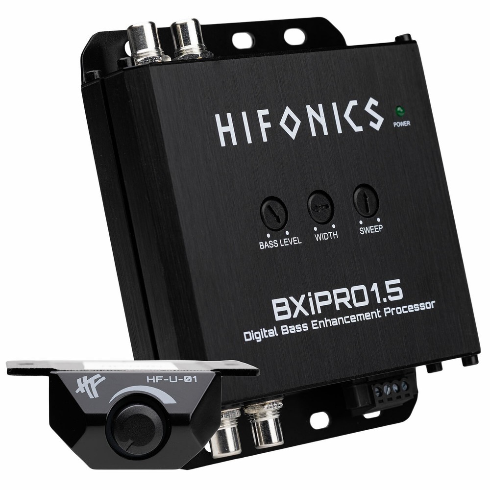 Hifonics BXIPRO1.5 Digital Bass Enhancer Processor w/ Dash Mount Remote Control