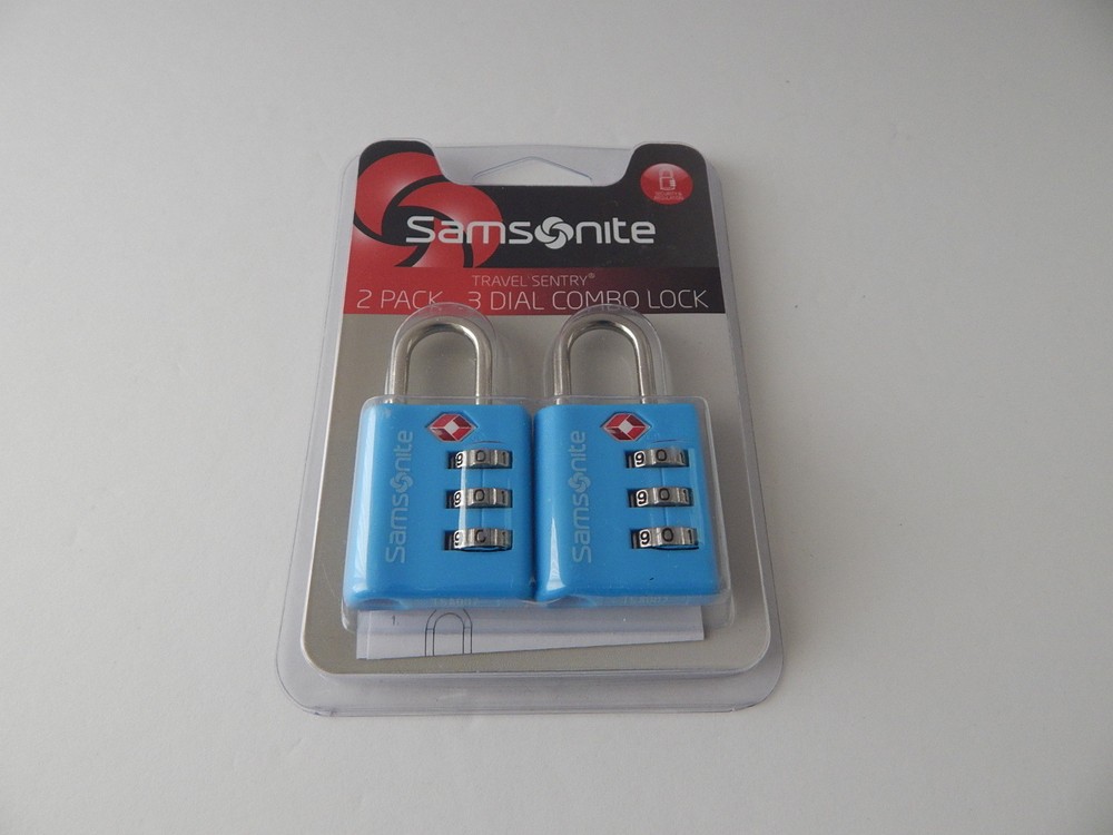 New Samsonite Travel Sentry 2 Pack 3 Dial Combination Locks New