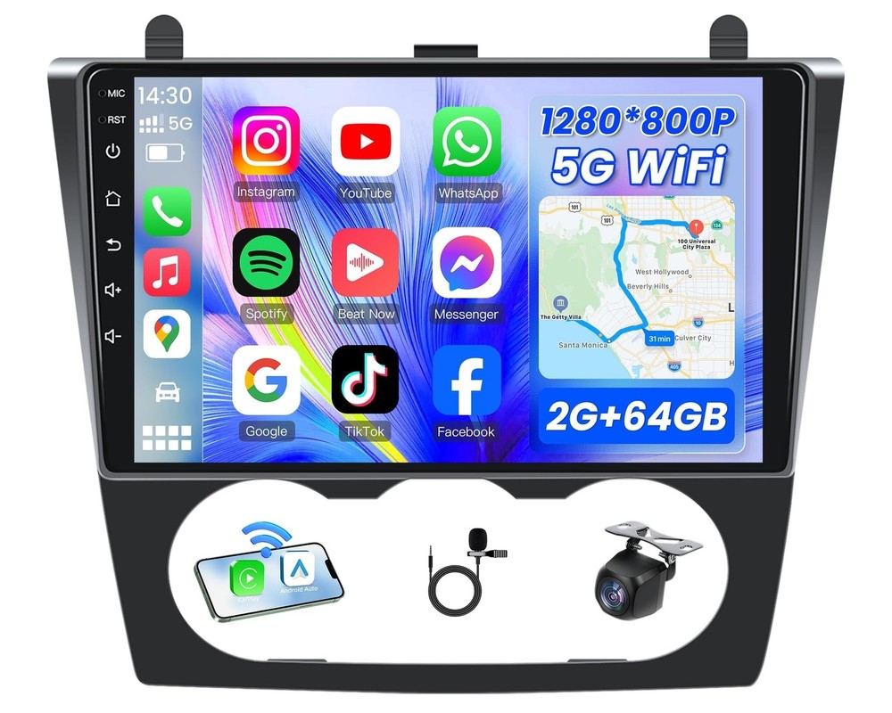 4Core 64G ROM Car Radio Stereo for Nissan Altima 2007-2012: Upgrade 5G-WIFI 9...