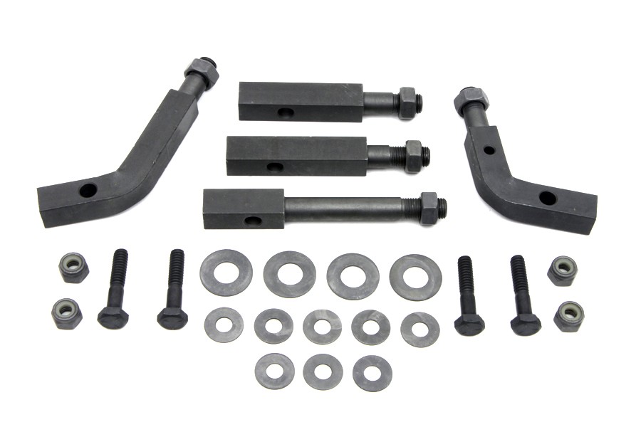 Footboard Mount Bracket Kit Parkerized for Harley-Davidson