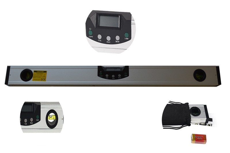 600mm Precision Digital Display Infrared Level Angle Ruler Level Measuring Tool
