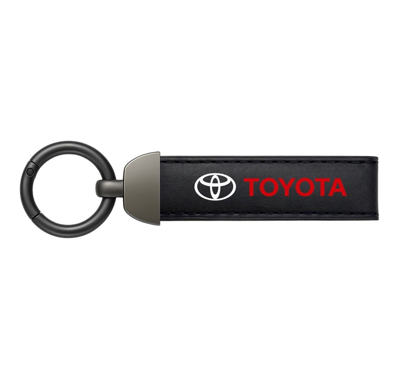 Toyota Style Leather Keychain – Car Keychain for Camry Tacoma Tundra Highlander