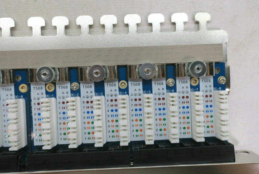 Black Box Network Services JPS60A-24 Cat6 Shielded Patch Panel 24 Port Universal