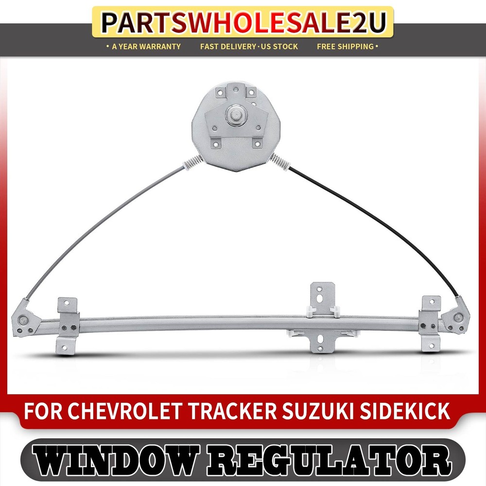 Front Left Manual Window Regulator for Chevrolet Tracker Pontiac Suzuki Sidekick