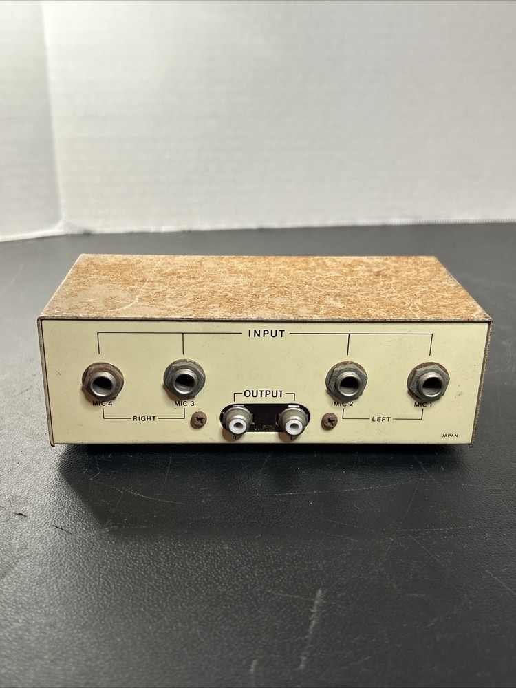Realistic Transistorized Stereo Mike Mixer (untested)