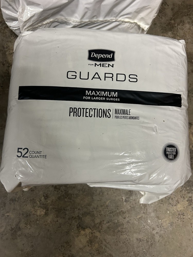 Depend Guards Incontinence Pads for Men, Maximum Absorbency, 156 Count