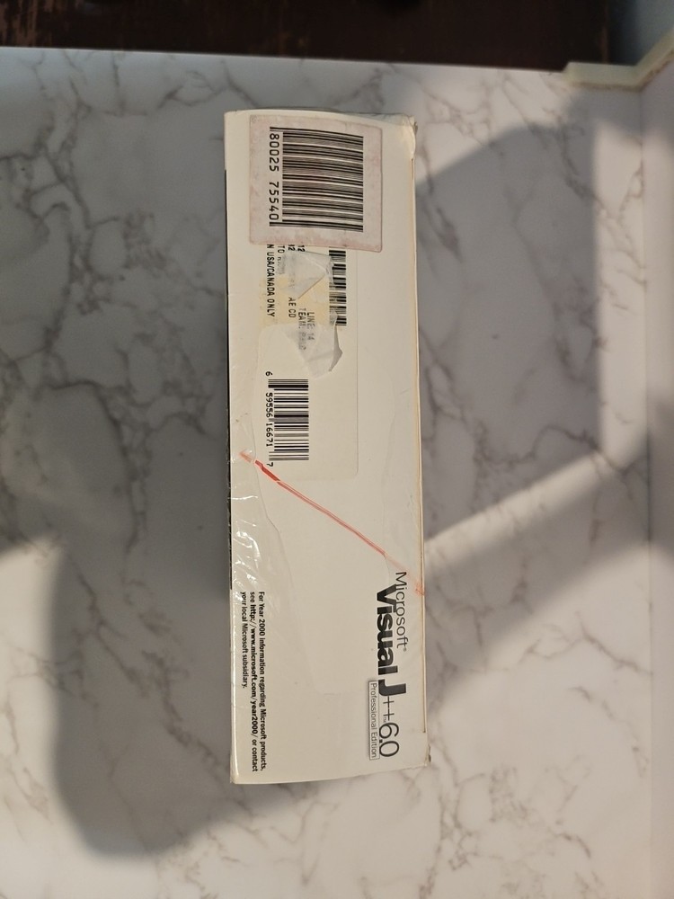 Microsoft Visual J++ 6.0 Professional Edition New Sealed