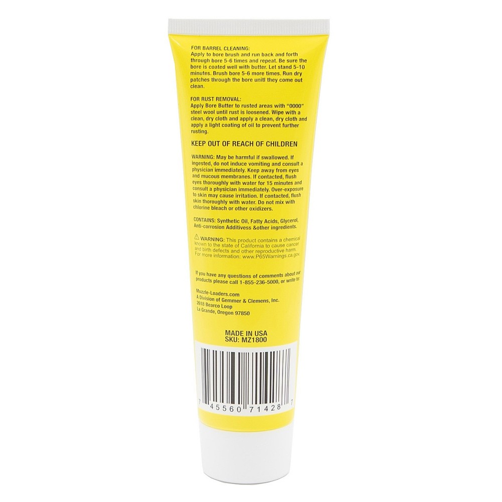 Muzzle-Loaders™ Bore Lube - 5 oz Tube - All Natural Muzzleloader Bore Lubricant