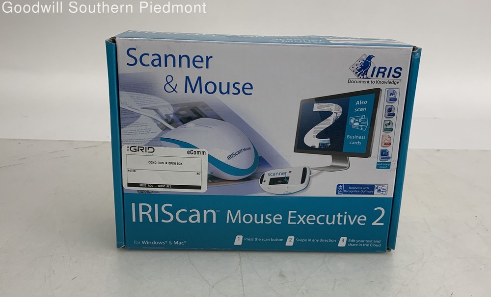 IRIScan Mouse Executive 2 Scanner Mouse Combo - Open Box