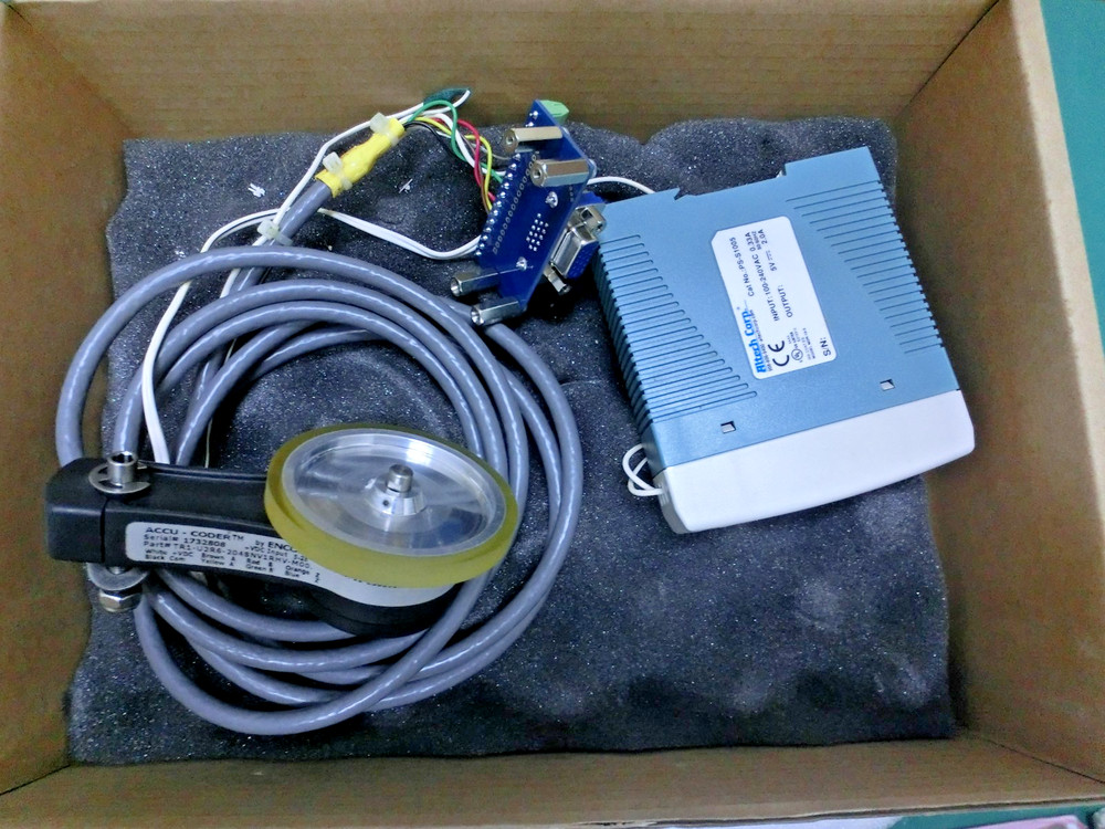 Accu-Coder TRI-212R5-2048NV1RHV-M00 Encoder+Altech PS-S1005+Grantech DB15F,+9689