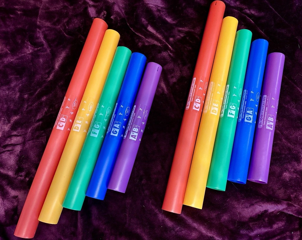 Boomwhackers 5-Note Chromatic Set (Upper Octave) Tuned Percussion Tubes