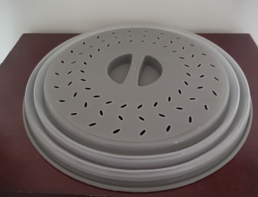 COLLAPSIBLE MICROWAVE GRAY SPLASH GUARD