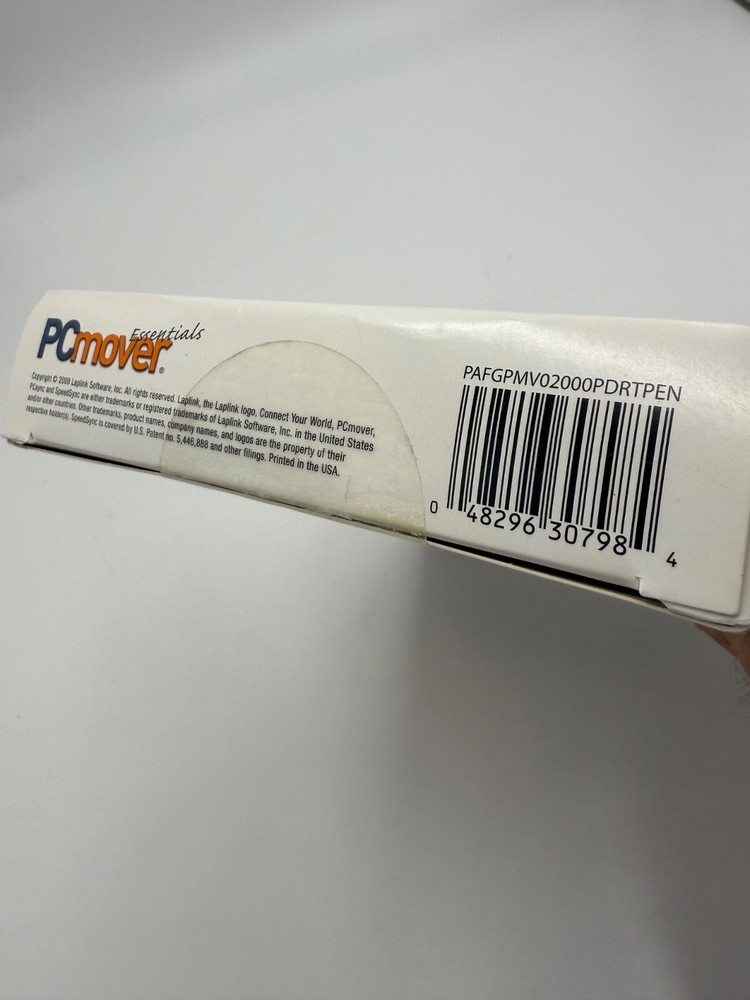 Laplink PC Mover Essentials (CD, Transfer Cable, Quick Start Guide) PCmover NEW