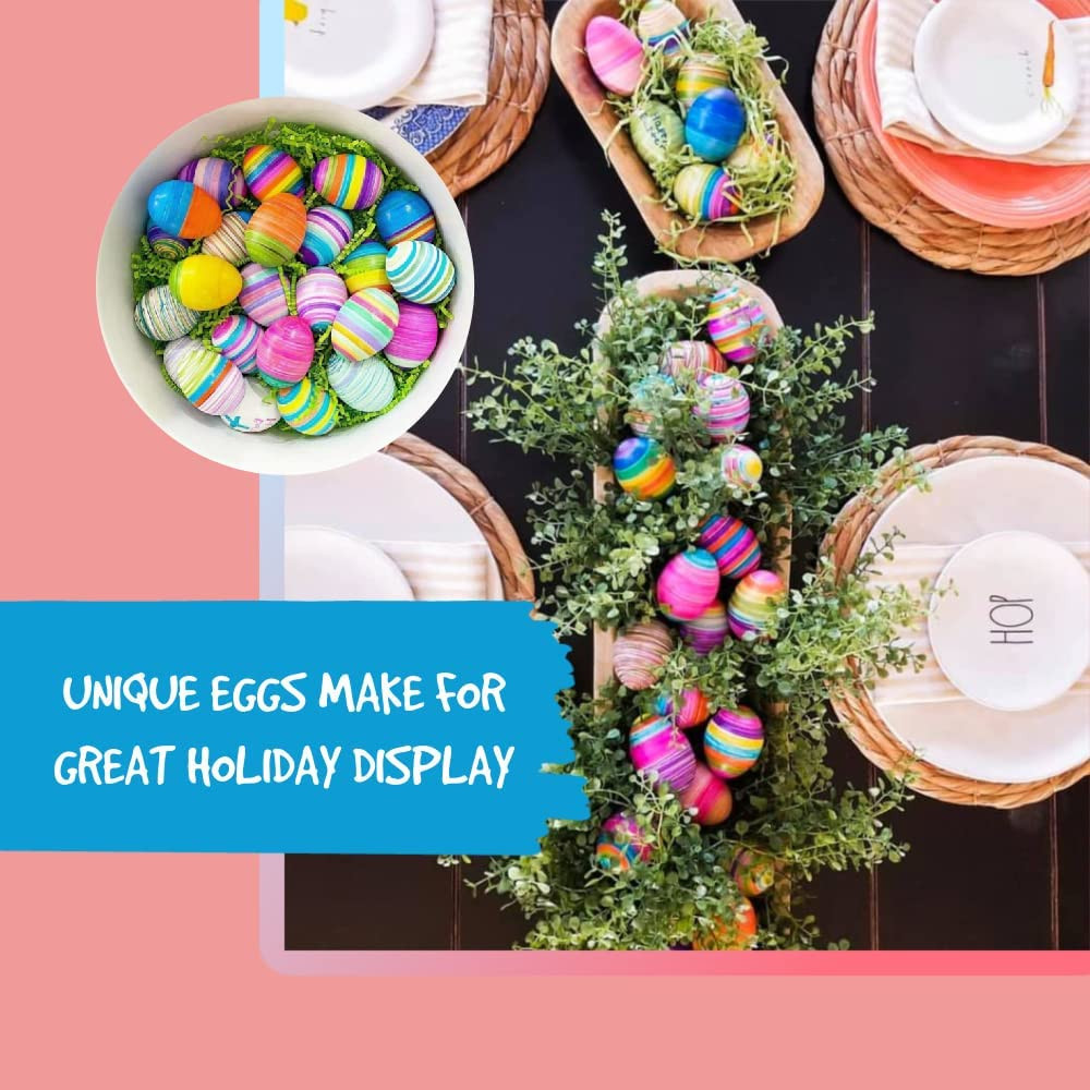 The Eggmazing Easter Egg Mini Decorator Kit Arts and Crafts Set - Includes Egg D