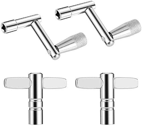 NEW 4 Pack T-Type and Continuous Motion Speed Z Drum Key Set - Universal Tuning