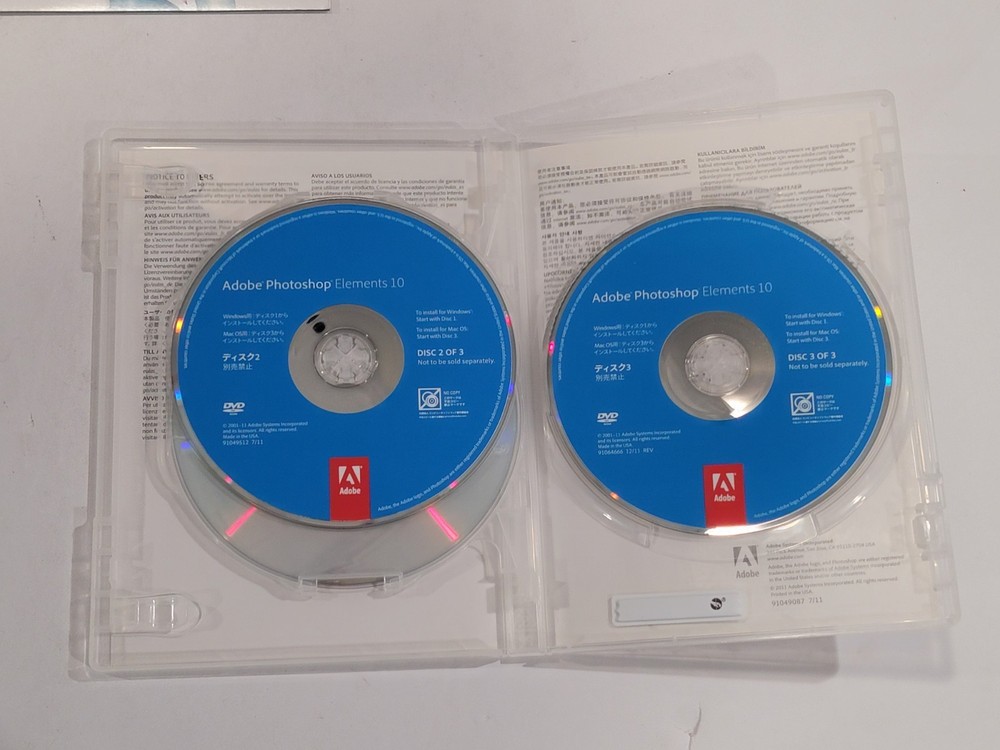Adobe Photoshop Elements 10 Big Box Complete with Serial Number