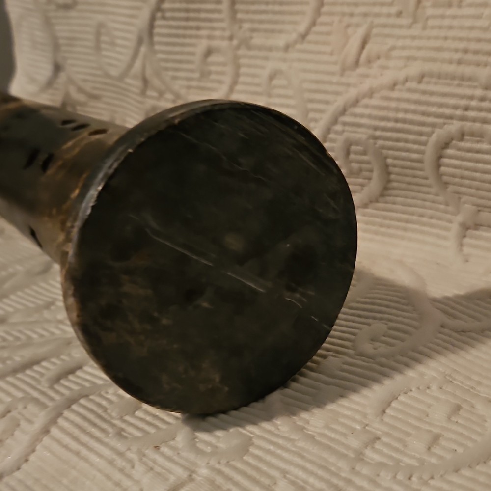 Edison Phonographs Cylinder with Perforated Design & Removable End Caps