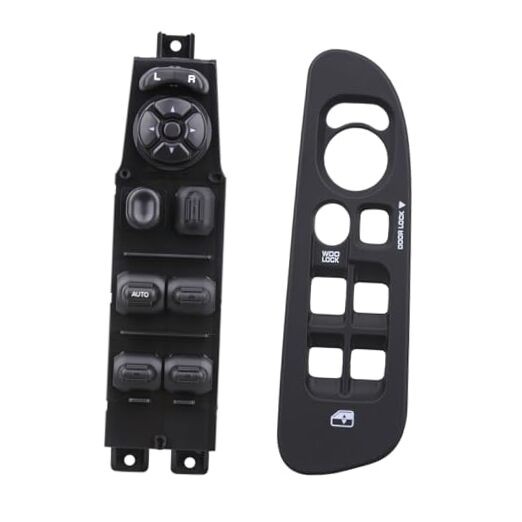 Power Door Window Switch+Bezel Master Control Compatible with 2002-2009 Dodge